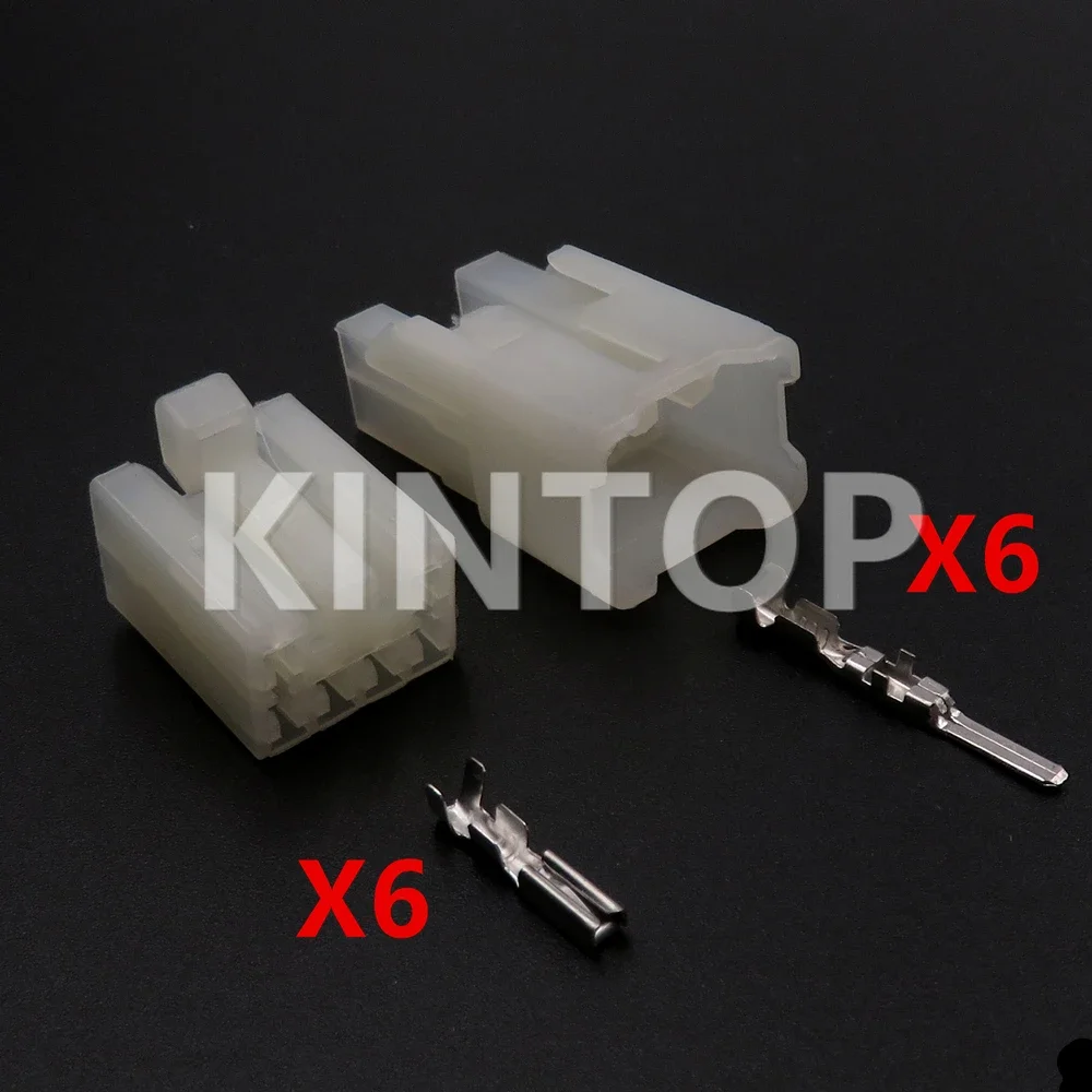1 Set 6 Pins MG610152 AC Assembly Car Audio Modification Connector Auto Male Female Wiring Harness Socket 7122-1360 7123-1360 - Detail 1