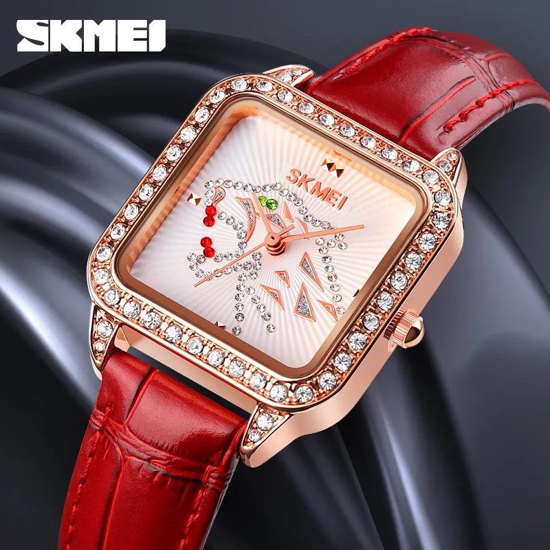 

SKMEI Fashion Women Watch Diamond Watch Ladies Top Luxury Brand Ladies Casual Women's Bracelet Crystal Watches Relogio Feminino