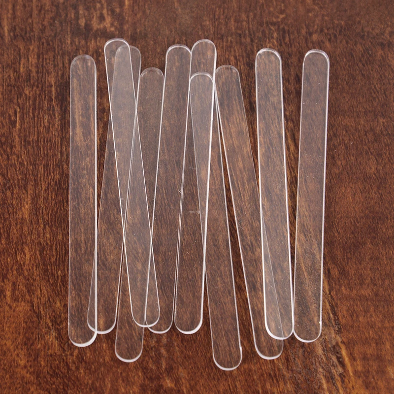 10pcs Reusable Acrylic Ice Cream Sticks Sequin Candy Lollipop Rod Popsicle Sticks For Hawaii Wedding Birthday Party Supply Craft