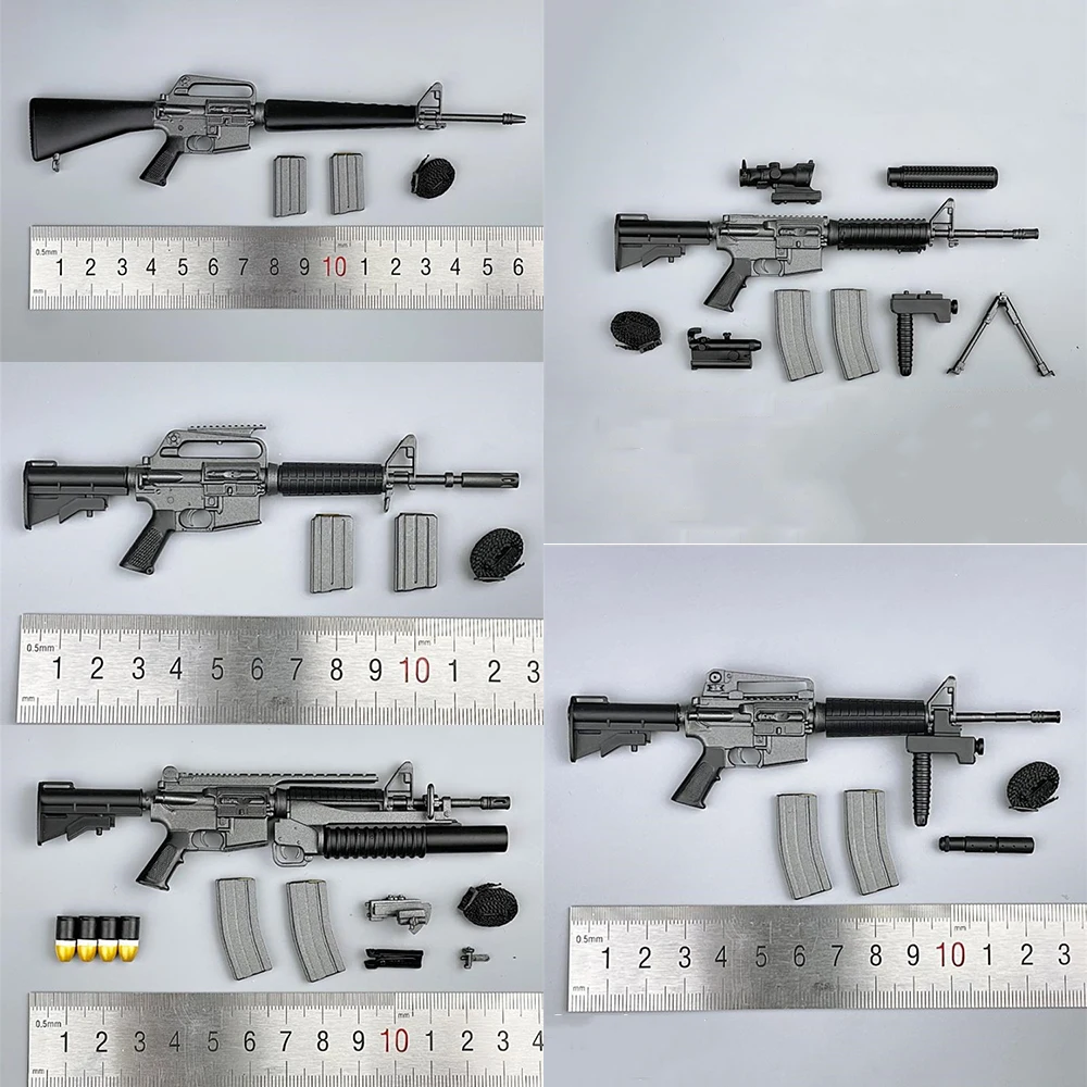 m4a16 1/6 스케일 플라스틱 미니 소총: 전술 액션 피규어용 최고의 선택
