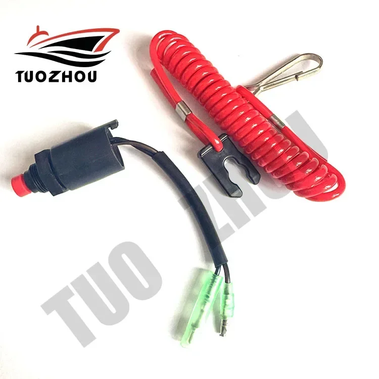 Emergency Switch Assy With Lanyard 36180-ZV5-013  For Honda Outboard Motor Control Box F40-F150 Boat Accessories