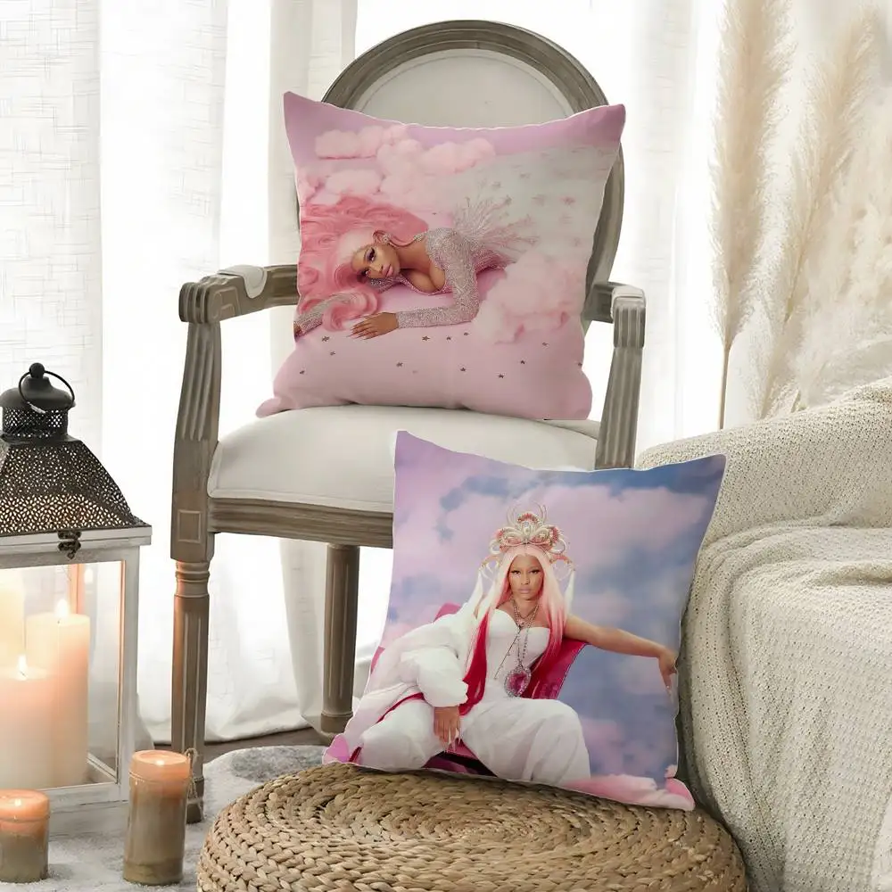 N-Nicki Minaj Pink F-Friday Pillow Case Dustproof Pillow Case, Invisible Zipper, Silky Short Plush Sofa Cushion Cover #3