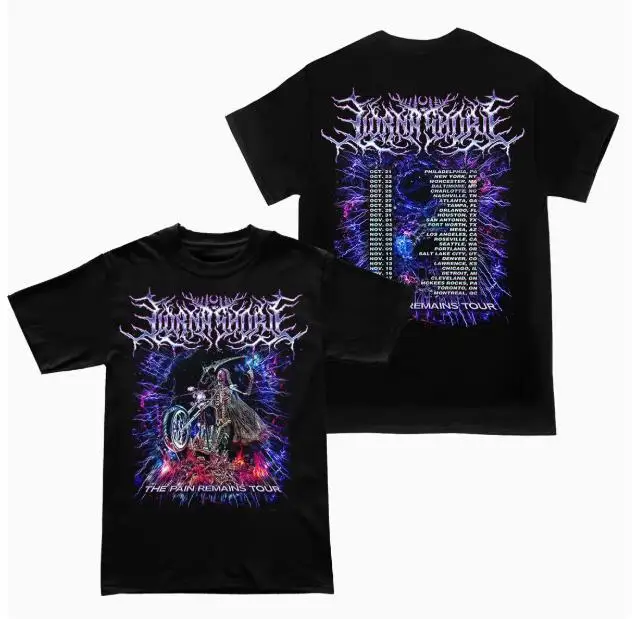 2025 Streetwear Lorna Dead Core Rock Band American Loose Men Women Brand T-Shirts Summer Cotton T Shirt Clothing Tops view 2