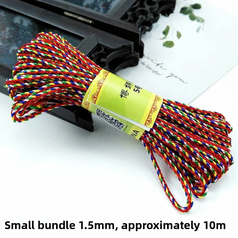 

Hanrted Five-Color Rope Tead DIY Material for Bracelet And Nelace Fabric Art Home Sewing Tools And Finied Products