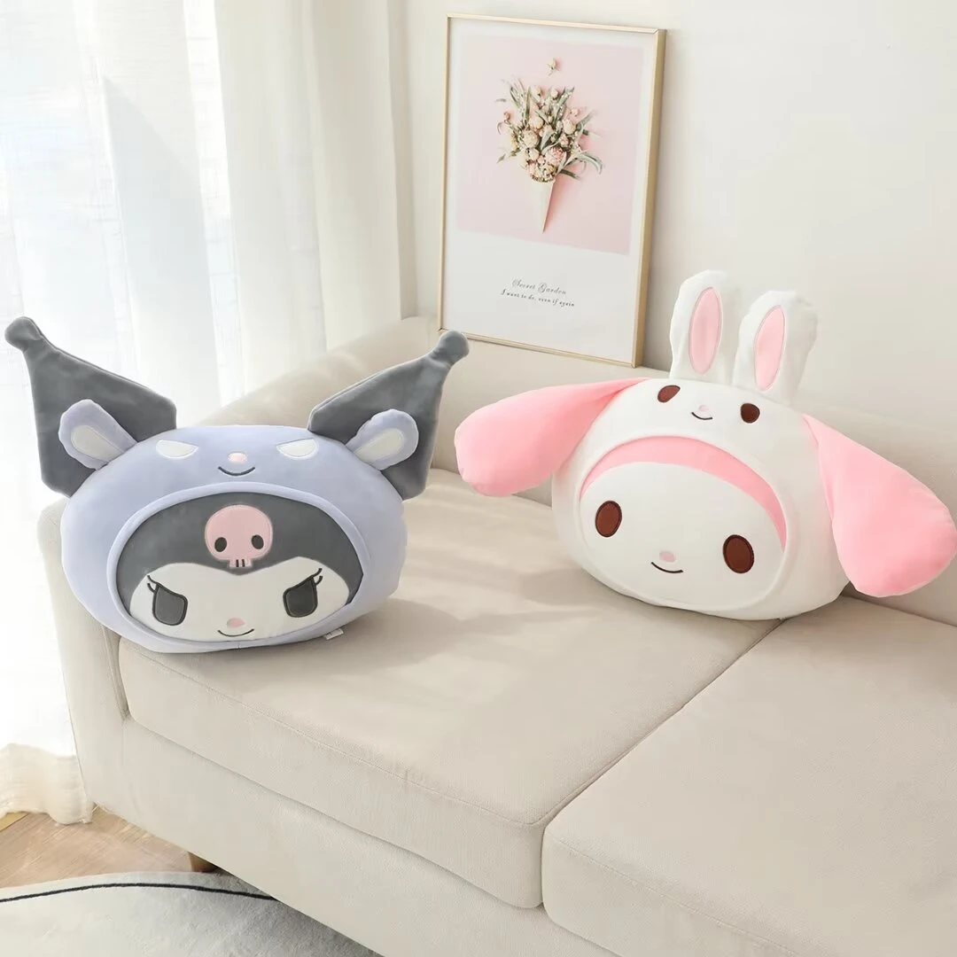 Stuffed Anime Kuromi My Melody Pochacco Cinnamoroll Back Cushion Very Soft Cute Throw Pillow Sofa Bed Home Decor Xmas Gifts