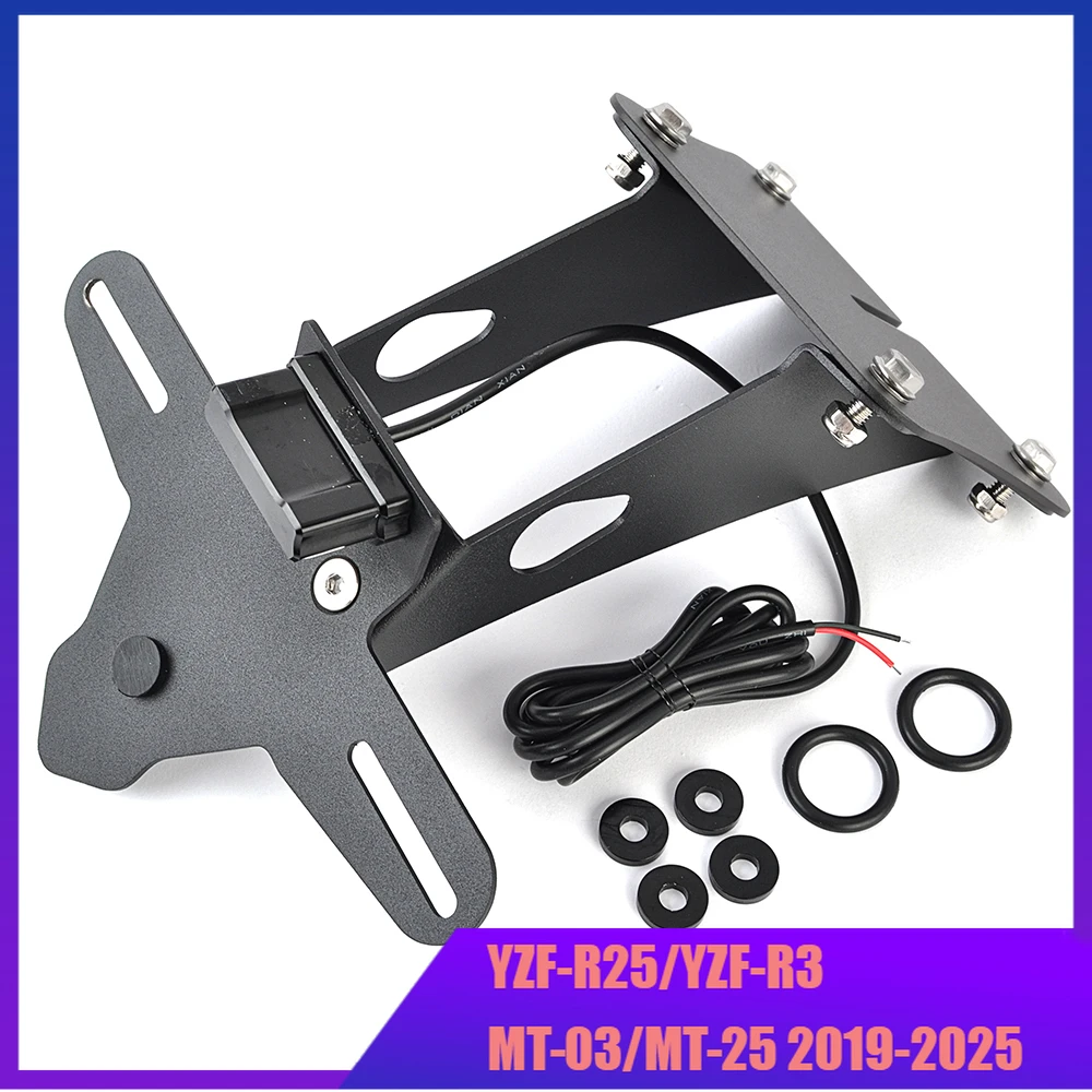 

Motorcycle License Number Plate Frame Holder Bracket For Yamaha Yzf R3 R25 MT-03 MT-25 MT 03 YZF-R3 MT03 2019- 2025 2023 2024