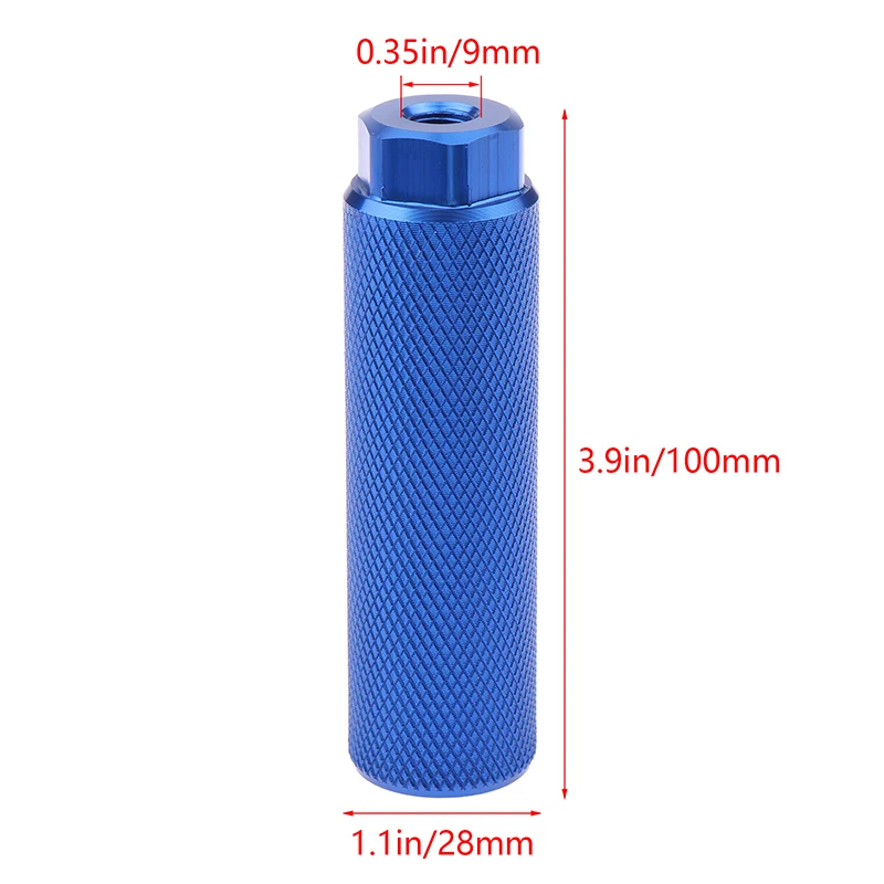 1Pcs Alloy Foot Stunt Peg For BMX Bike Fit 3 8 Inch Axles Bike Pegs Anti Skid Lead Foot Rest Pegs