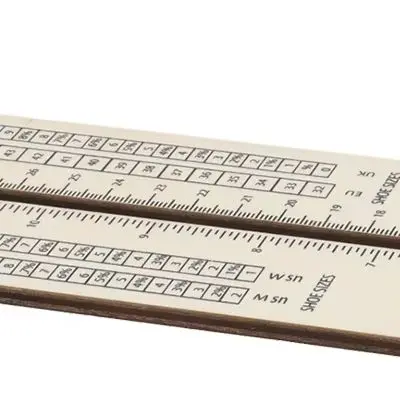 Wooden Sock Ruler Knitting Gauge Tool Silver 32cm Length Measurement Display Model For Socks Weaving Project Enthusiasts Beginne