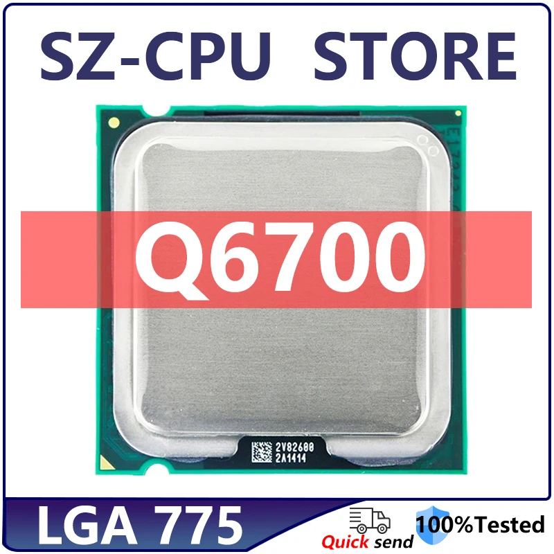 Core 2 Quad Q6700 2.6 GHz SLACQ Quad-Core CPU Processor Batch 8M 95W LGA 775