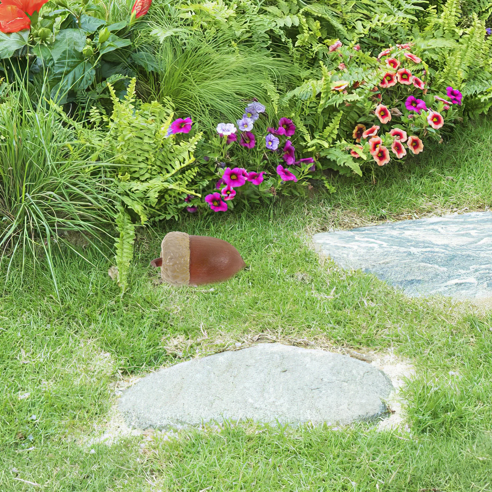 Schlüsselkasten, versteckter Harz, Eichelform, langlebig, sicher, langfristige Nutzung, Gartenstatuen, Aufbewahrungsbox, versteckter Schlüsselhalter für den Außenbereich