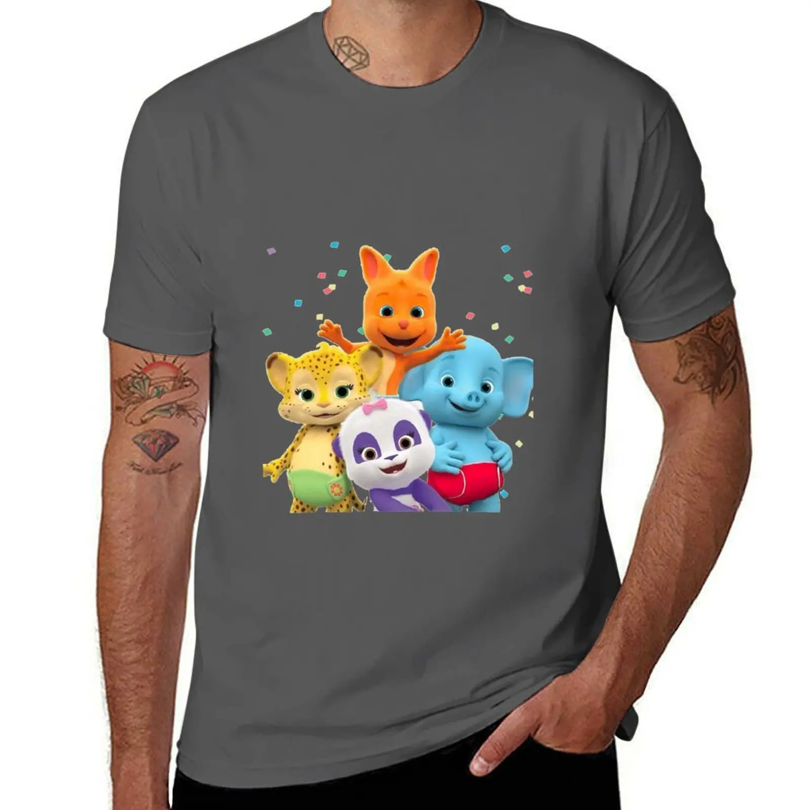 Word Party - Kids Tv Show T-Shirt graphic t shirts for man t shirt men 100% cotton luxury brand T-Shirt