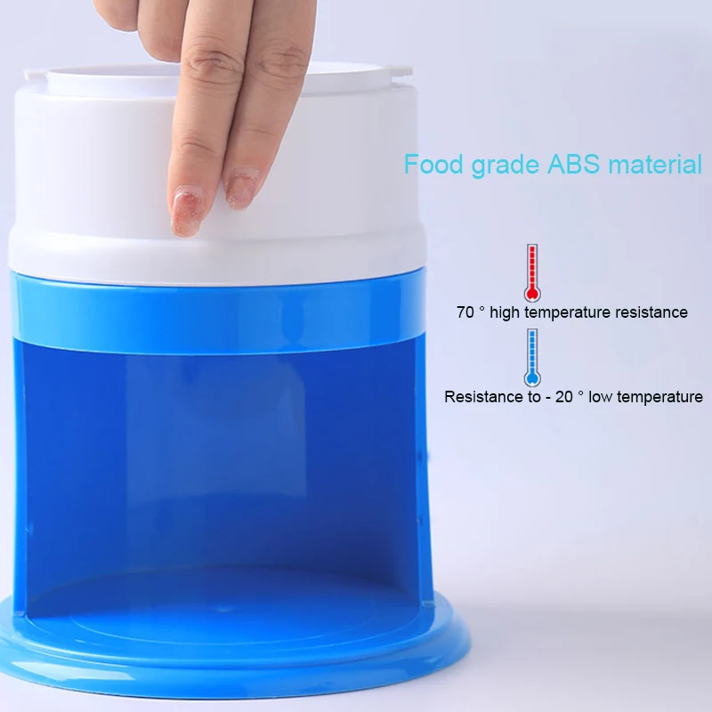 Mini afeitadora de hielo fácil, trituradora de hielo Manual para el hogar, máquina de hielo afeitada a mano, picadora de hielo, herramientas de fabricación de granizado de hielo de cocina