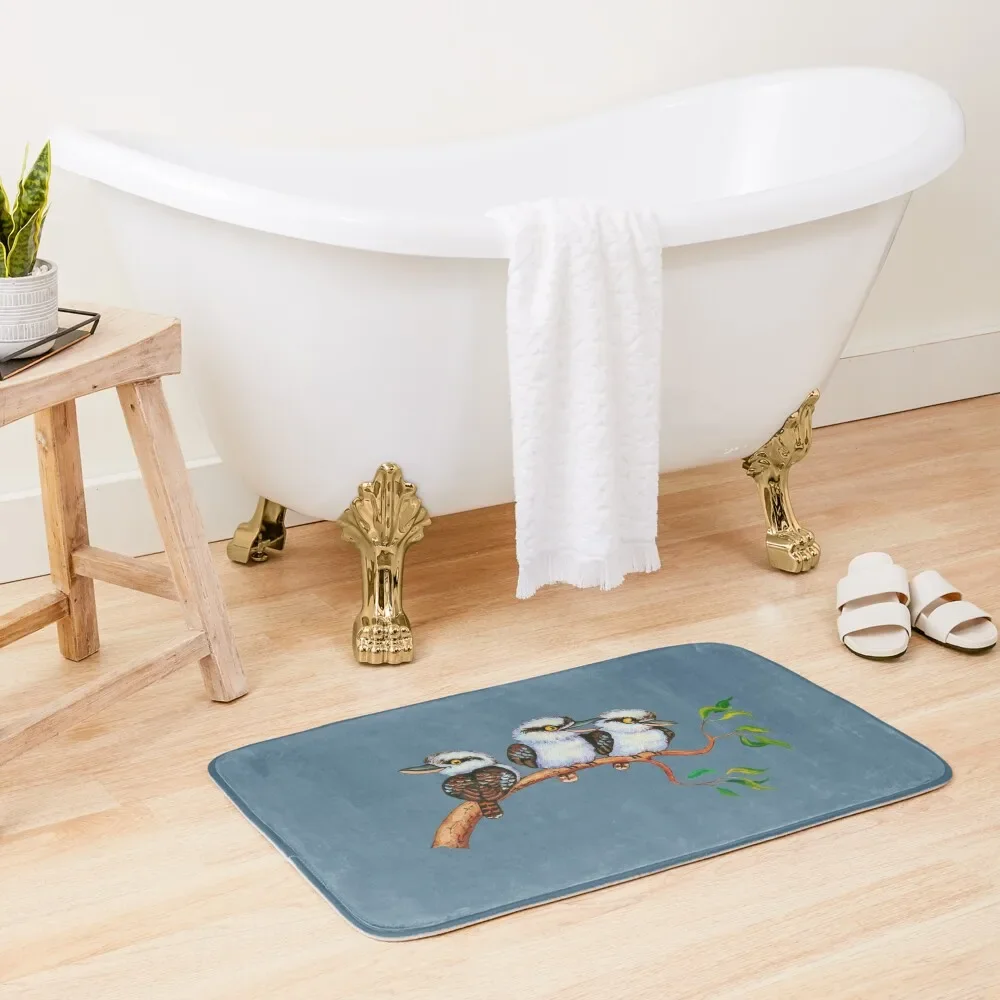 

Kookaburras - the cheeky trio Bath Mat Living Room Rugs DoorFor The Door Carpets For Bathroom Mat