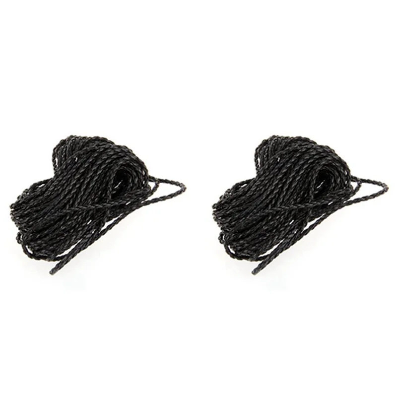 

CYL-2 Pcs 9M Black Braided Leather Necklace Cord String Diy 3Mm Hot