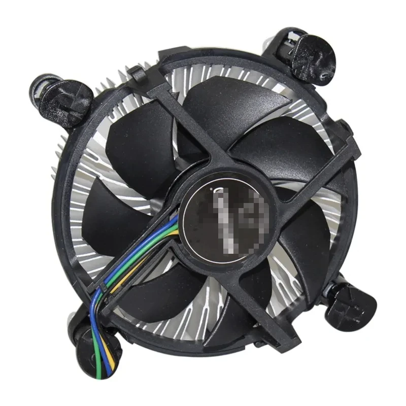 Enfriador de CPU de aluminio con ventilador de 3,5 pulgadas, Conector de 4 pines para PC de oficina, ordenador, Intel Core I3/i5/i7, enchufe 1150/1155/1156