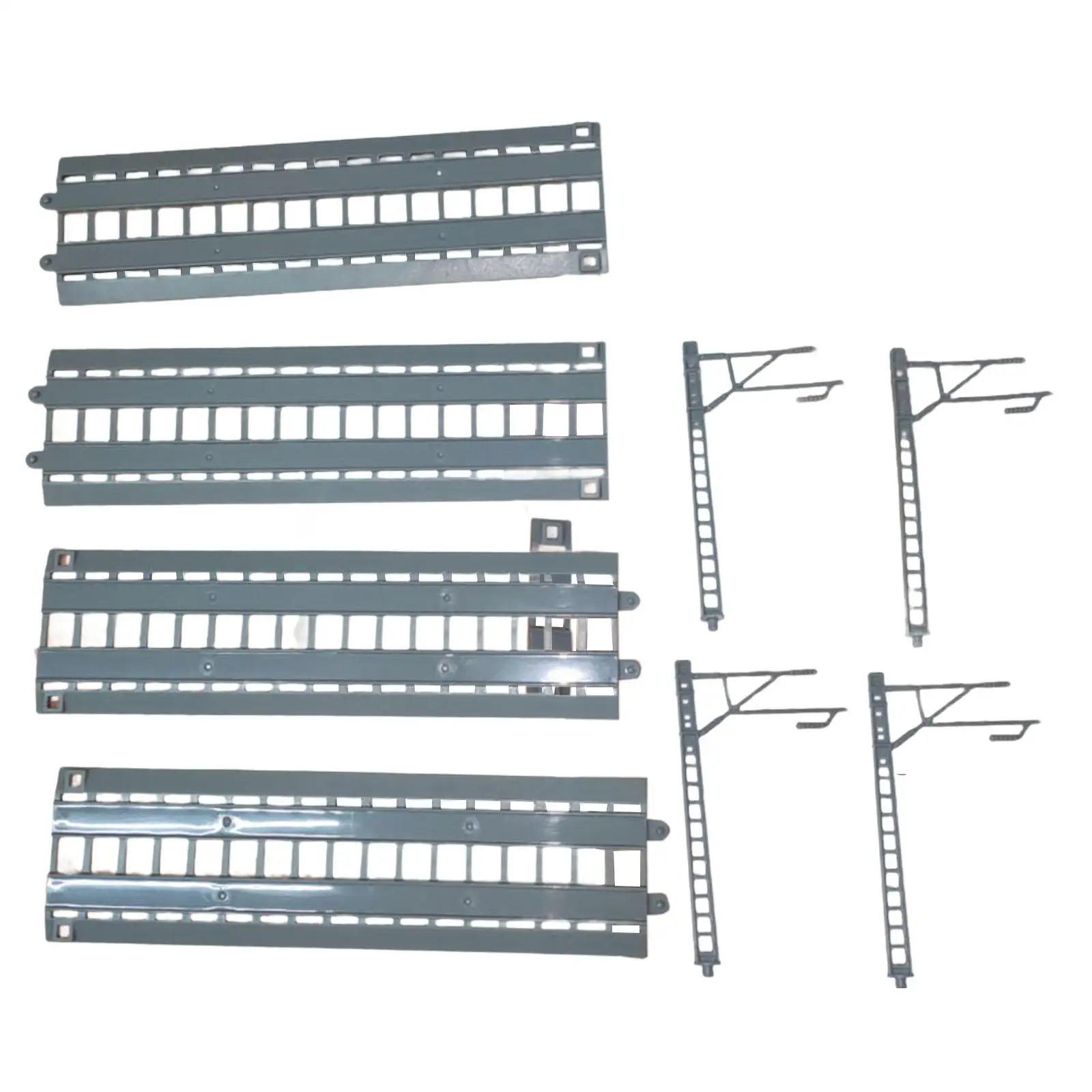 รางรถไฟของเล่นเครื่องประดับ DIY ประกอบสถานีแพลตฟอร์มสำหรับป่าไม้ของตกแต่งสวนขนาดเล็ก