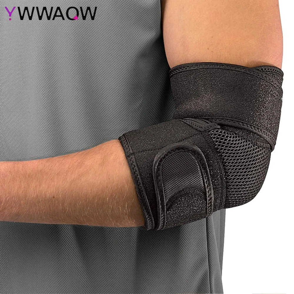 1 PC Sports Medicine Adjustable Elbow Support for Tennis & Golfer's Elbow, Support and Relive Strain for Men & Women,One Size