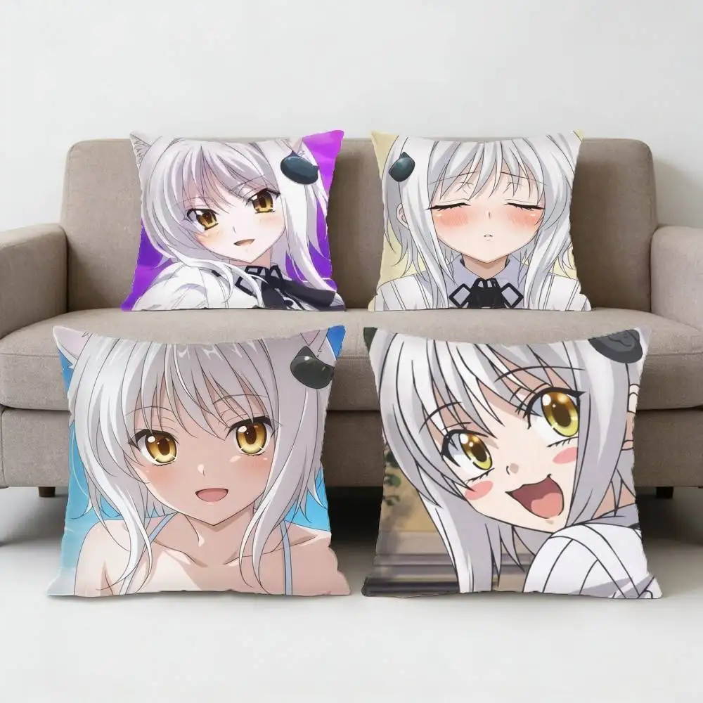 

High School DxD Koneko Toujou Pillow Case Anti-dustmite Pillowcase Invisible zipper silky Sofa cushion cover for bedroom