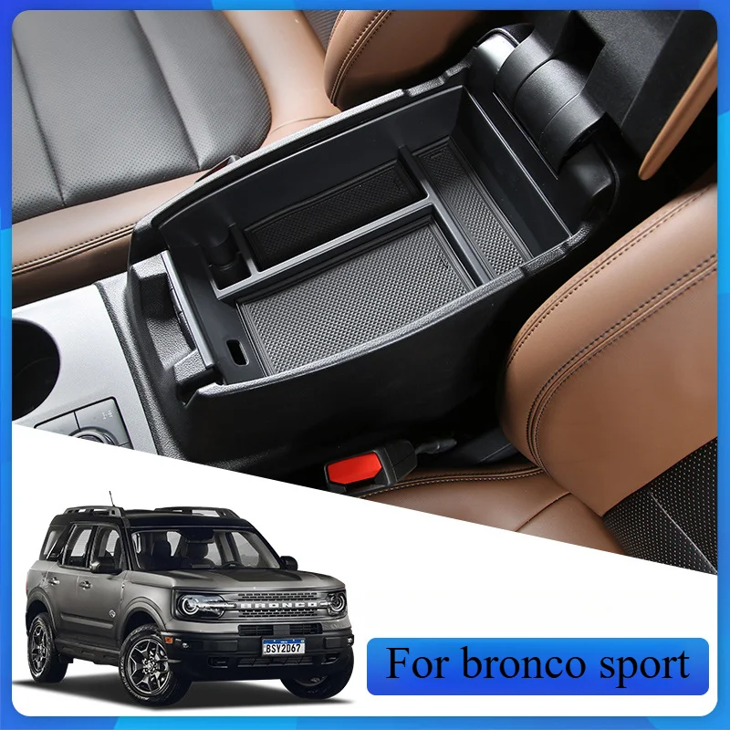 

Car Center console storage box For ford bronco sport 2021-2022 Center Console Organizer Interior Storage repackage