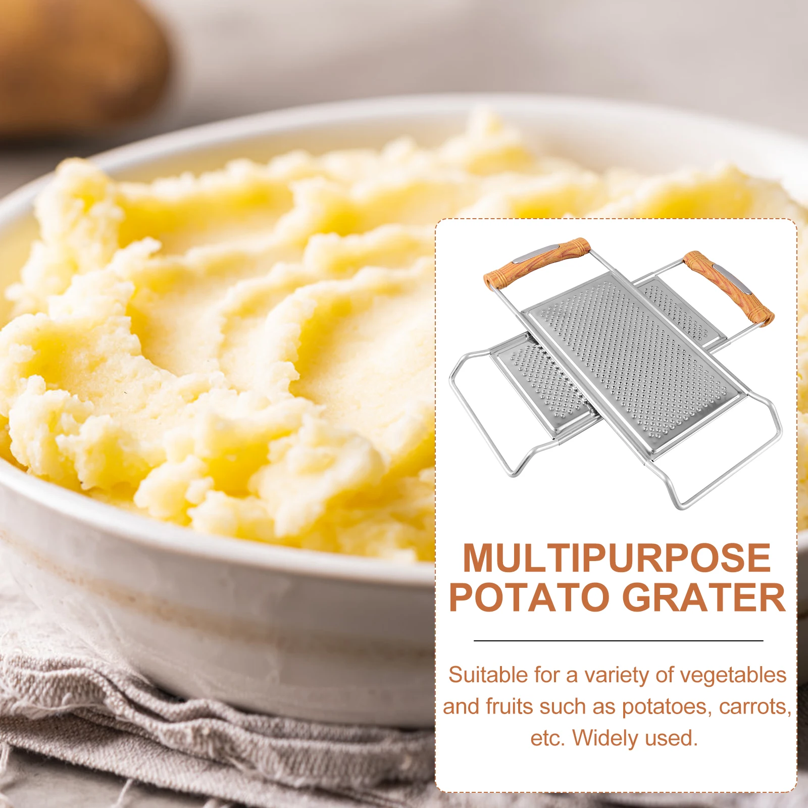 

2pcs Stainless Steel Garlic Grater Reusable Kitchen Mincer Wear-Resistant Metal Grater For Ginger Garlic Household Kitchen