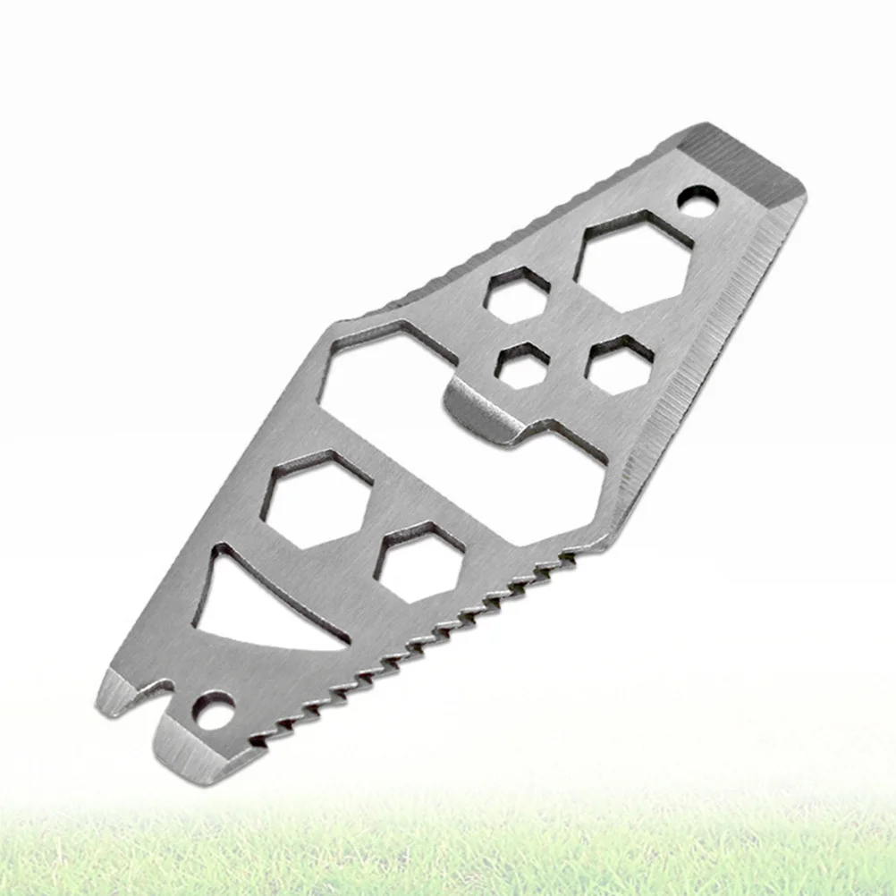 2pcs Portable Tool Card Compact Multifunction Screwdriver Wrench Snowflake Shape Outdoor Repair Kit For Bike Keychain Camping