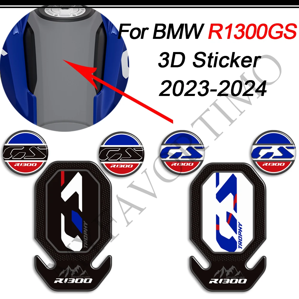 

For BMW R1300GS R 1300 GS 1300GS Trophy Triple Black Option 719 ADV Adventure Protector Tank Pad Decal Decorative Sticker 2023+
