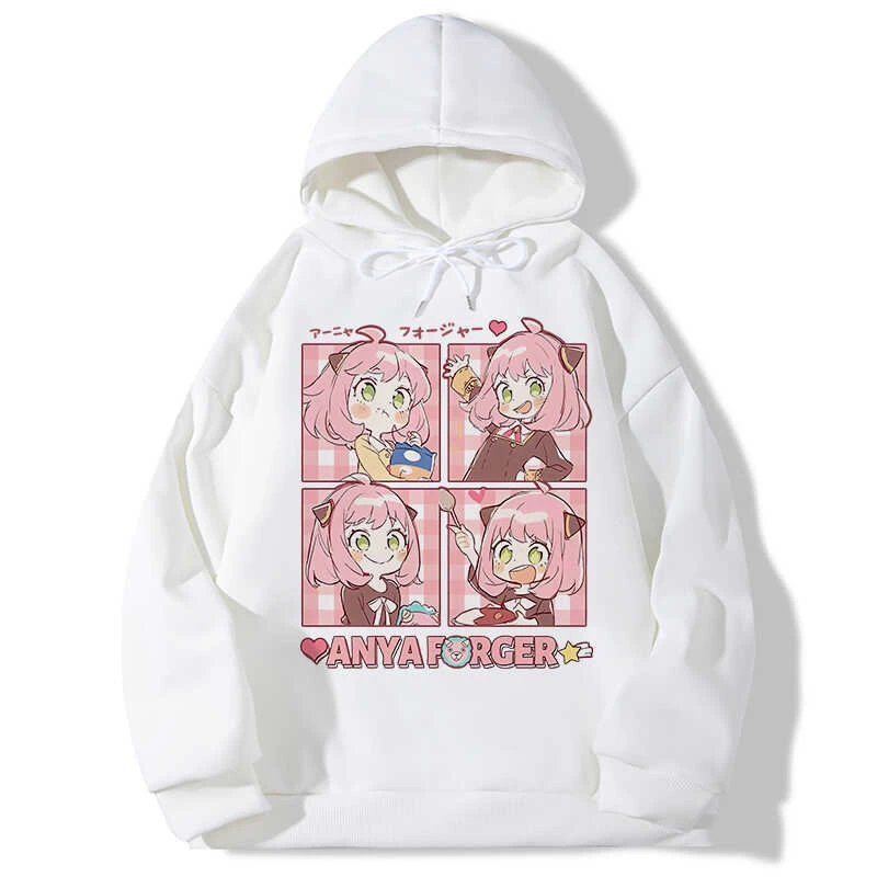 MINISO Spy X Family Hoodie Yor en Loid Sweatshirts Vrouw Kleding Meisjes Plus Size Hoody Anya Forger Truien Anime Print Top