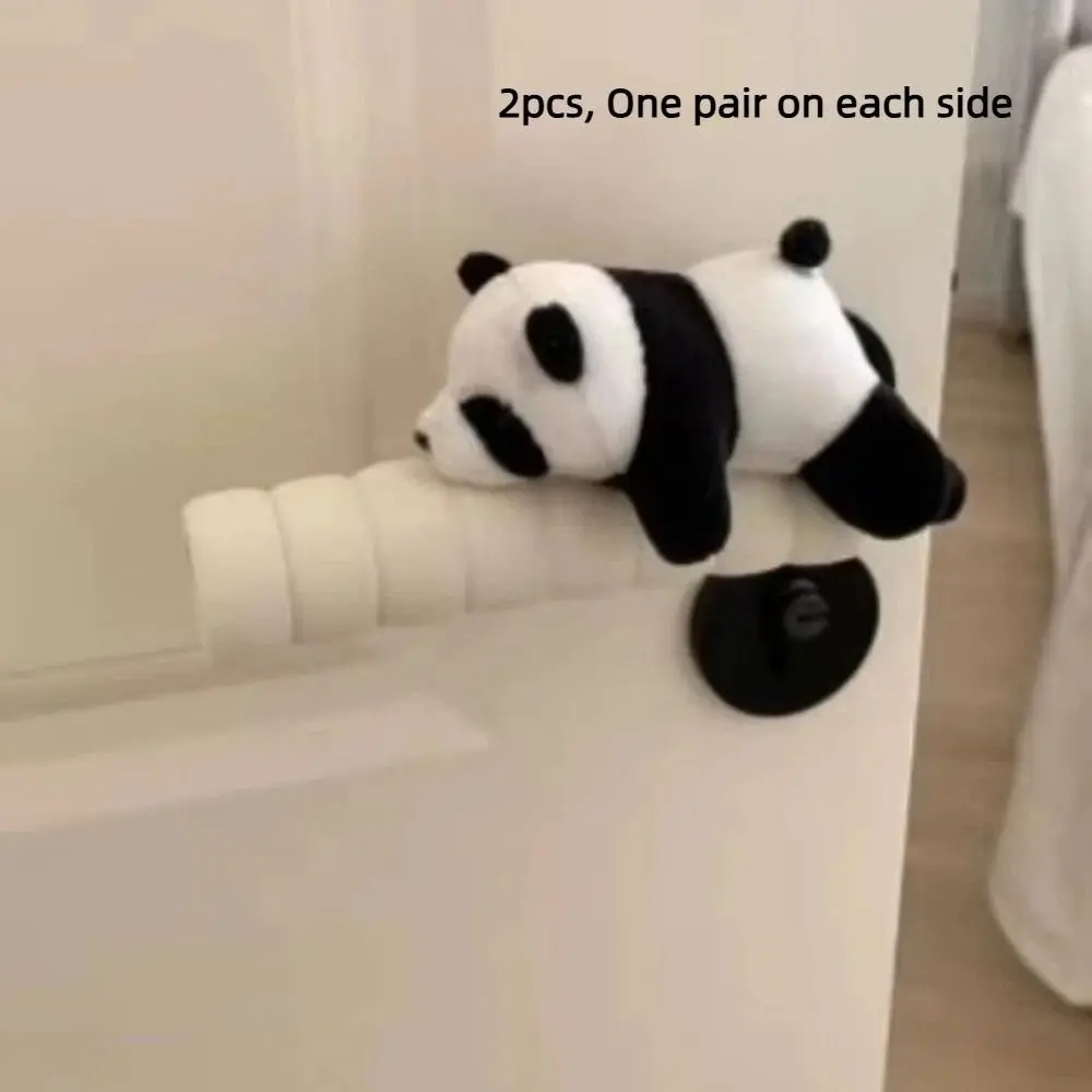 Santa Claus Christmas Door Handle Covers Love Heart Anti-Collision Door Handle Protective Anti-Static Panda Xmas Doorknob Cover