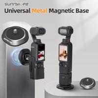 Sunnylife For DJI Osmo Pocket 3 Universal Magnetic Mount Bracket Suction Base For Insta360 X5/X4/Go 3/3S/OSMO Nano/360 Camera