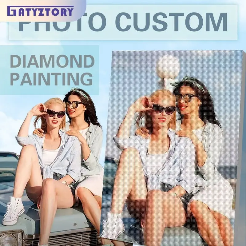 

PhotoCustom Diamond Painting Create Wall Art Diy Crafts Custom Photo Diamond Art Custom Picture Unique Gift Personalized Diamond