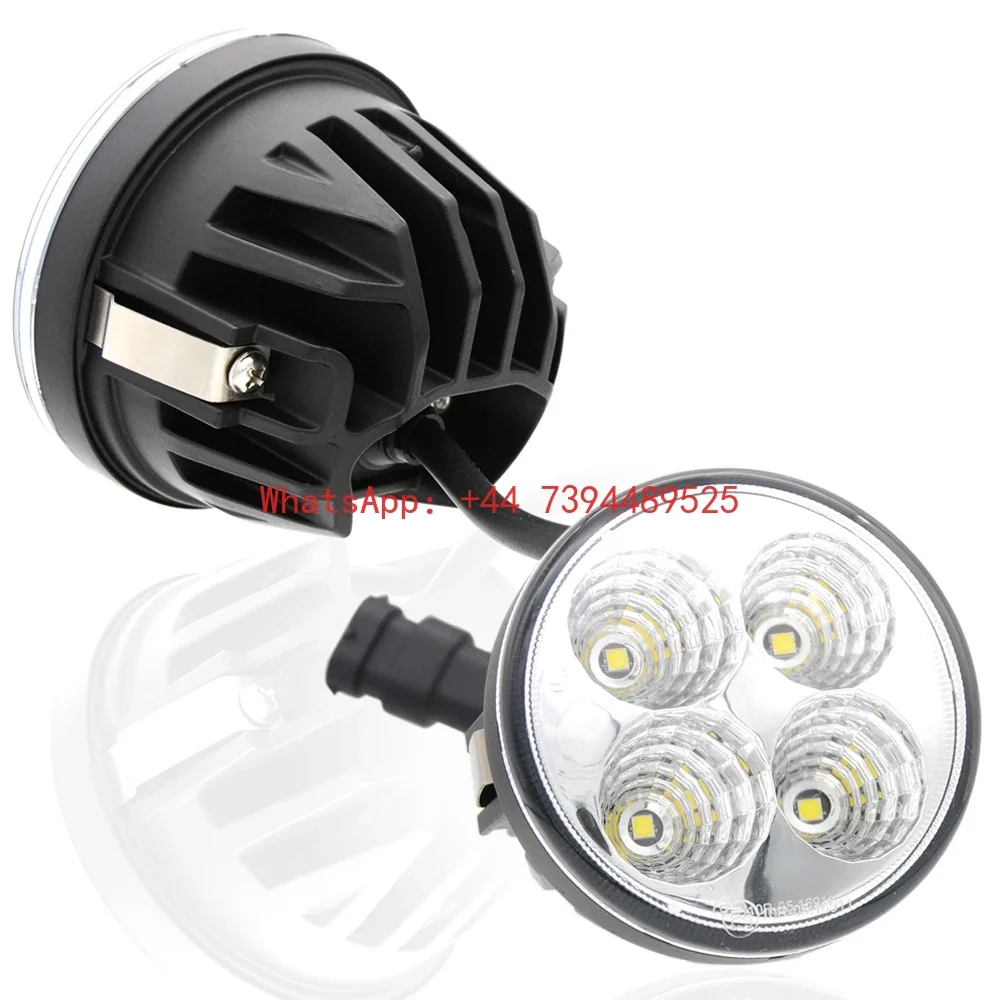 Plug & Play Round Flush Mount 3 Inch Flood Beam 40W LED Work Light for Fendt & AGCO