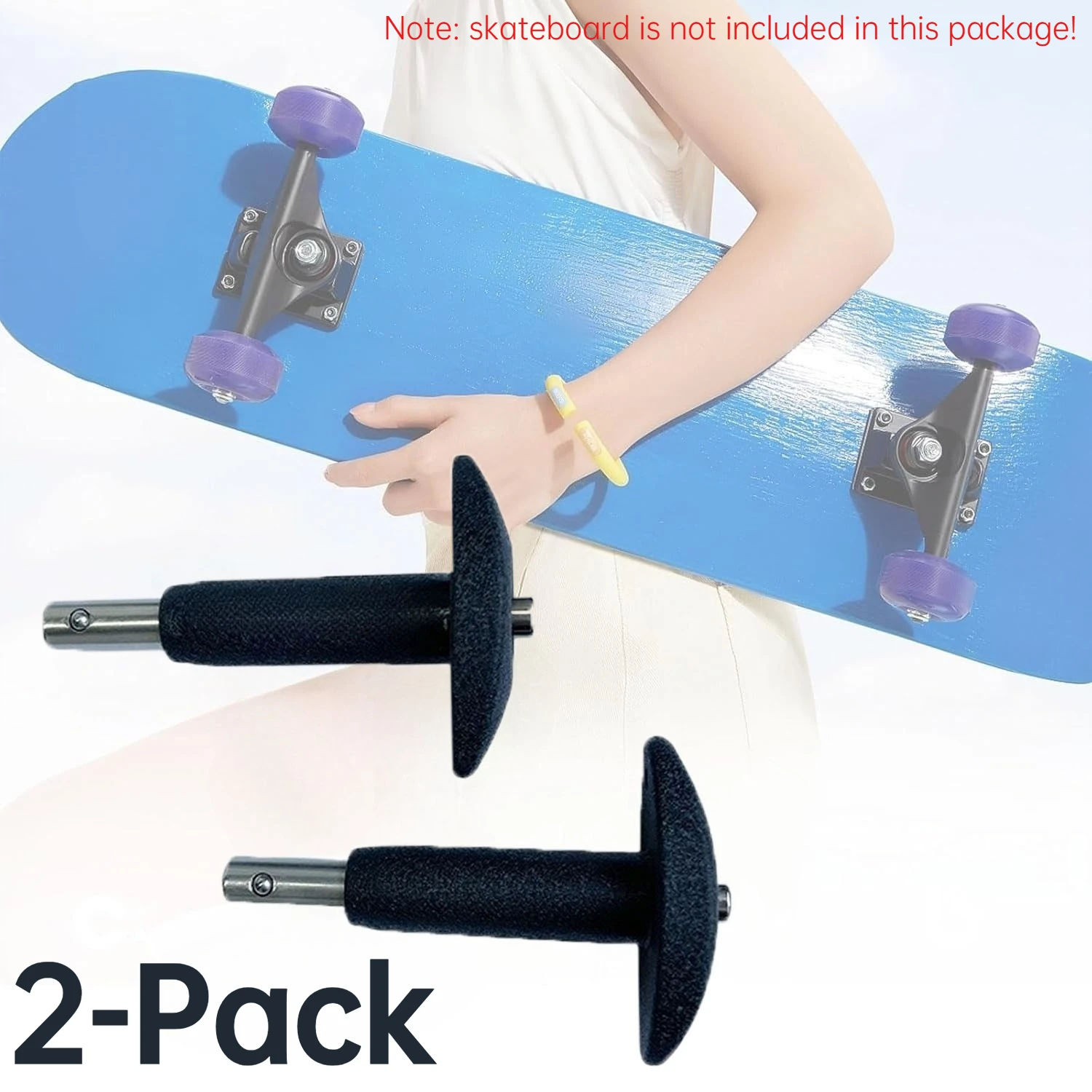 2-Pack Skateboard Bearings Remover Tool Bearing Puller Longboard Disassemble Pusher Bearing Extractor