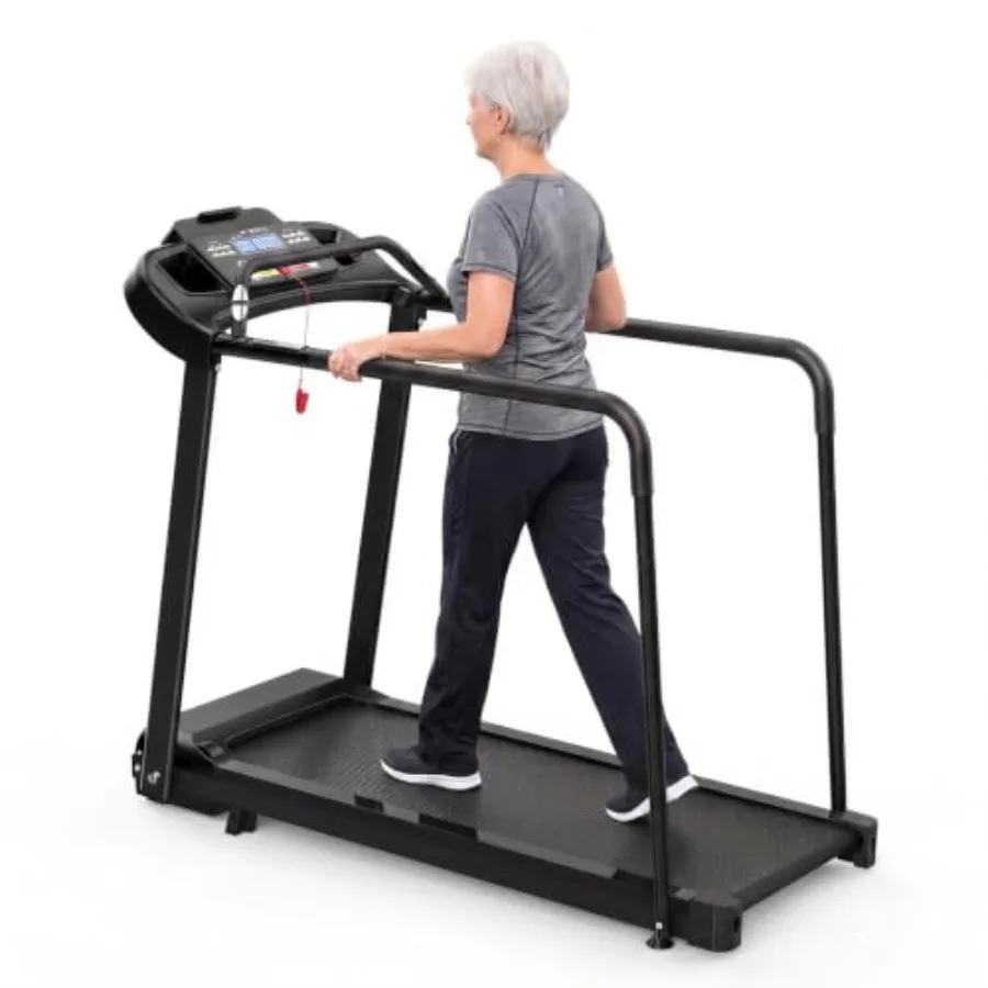 Treadmill for Home with Extended Handrails and Senior Friendly
