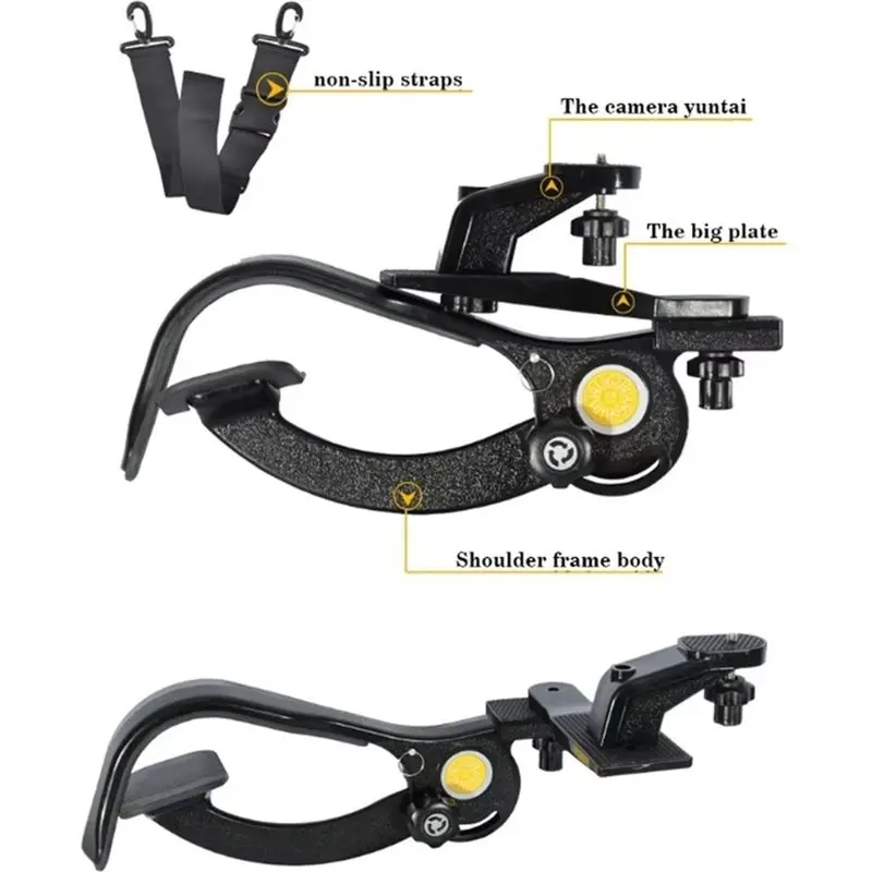 [NEW!】 Universal Hands Free Shoulder Support Pad Stabilizer Camera Stabilizer Gimbal For Video Camcorder Camera DV/DC DLSR