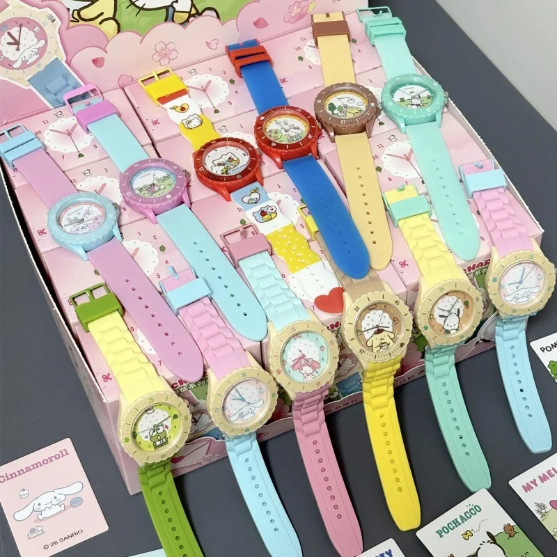 

Genuine Spring Wild Letter Series Cute Cartoon Watch Blind Box Silicone Strap Cartoon Character Wristwatch Kids Birthday Gift