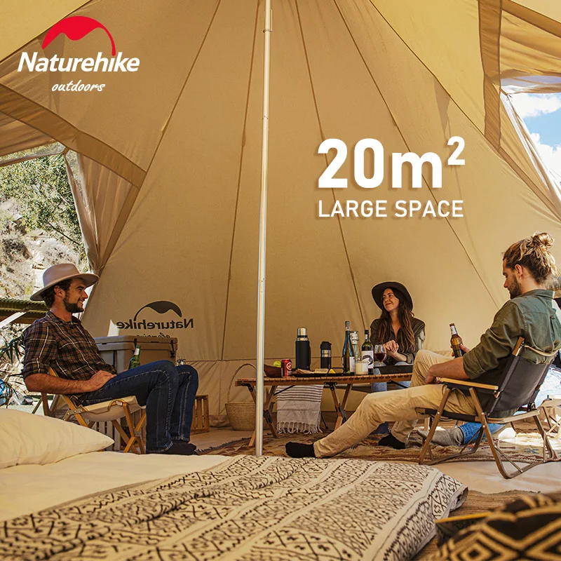 Naturehike-屋外キャンプテント,20㎡,3〜4人用,防風性 - AliExpress 18