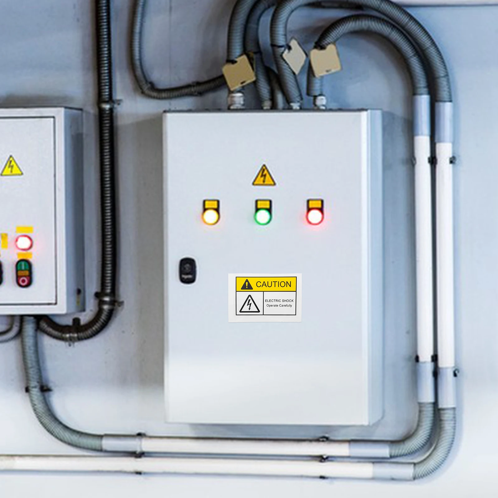 Naklejka ostrzegawcza o wysokiej napięciu, wodoodporna, z PVC, znak bezpieczeństwa, do domu, biura, fabryki