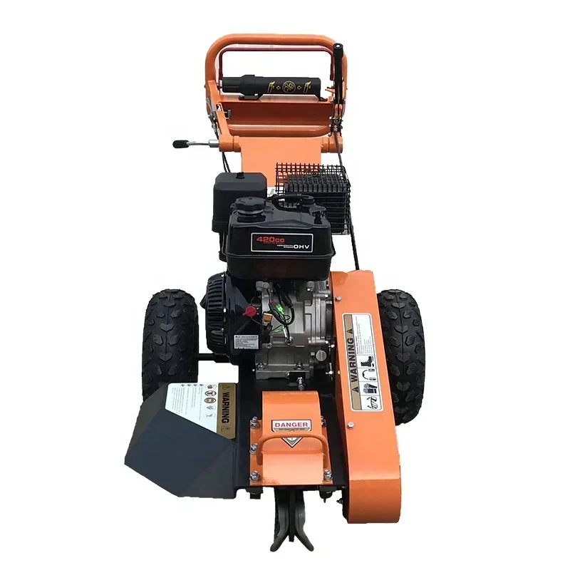 Most popular compact 8 super big teeth 15hp gasoline  powered stump grinder machine/stump grinder for sale