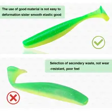 10pcs Soft Worm Lures 7-13cm PVA Baits #3