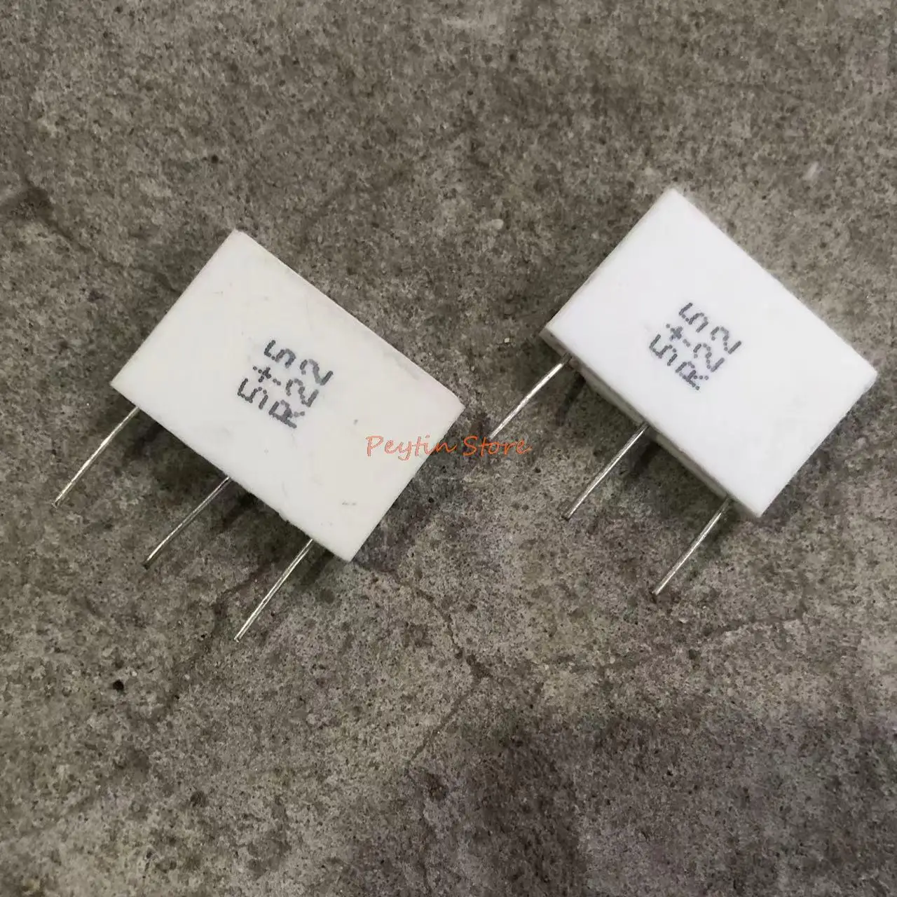 2Pcs MPR 5Wx2(5W+5W) 0.18R 0.22R 0.33R 0.47R Twin Non-inductive Tripod Cement Resistor