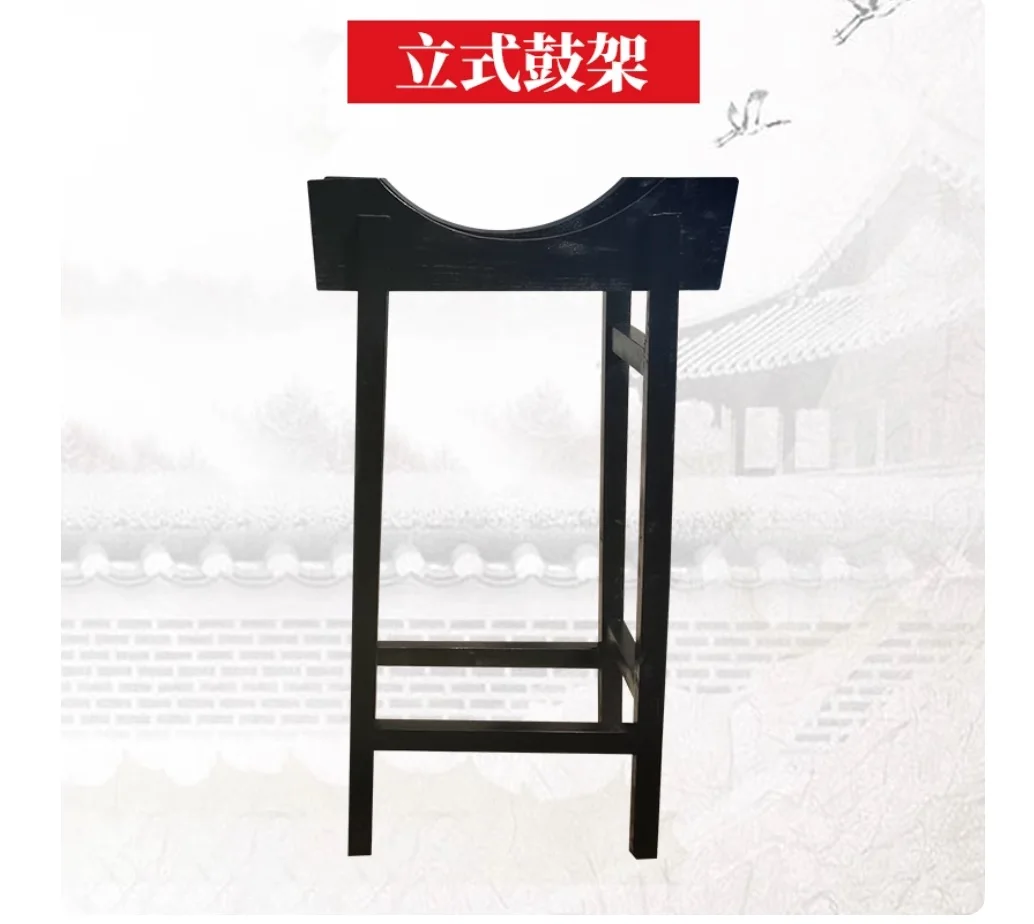 طبلة تايكو اليابانية مقاس 18 بوصة مزودة بحامل طبل عمودي وأدوات قرع تقليدية