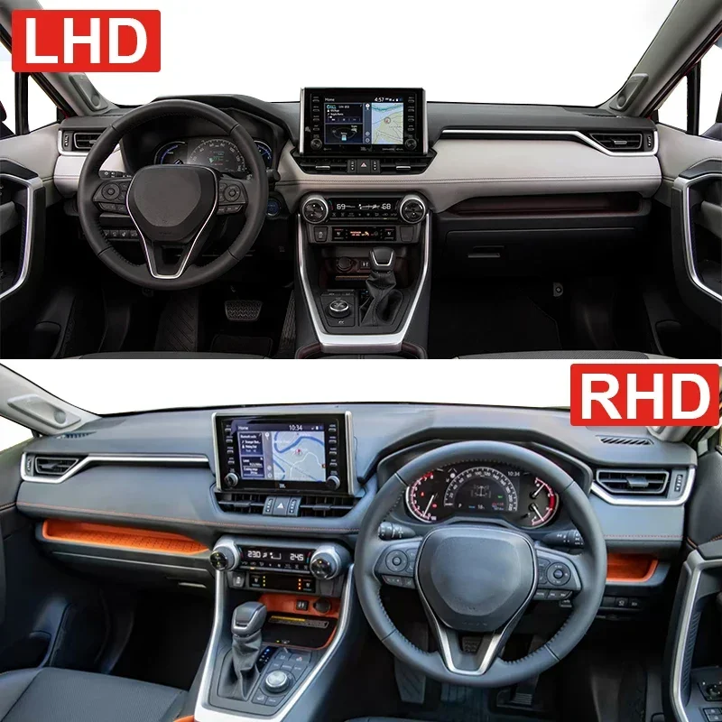 Auto Dashboardhoes Vermijd Lichtkussens Zonnescherm Matten Antislip Tapijten Voor Toyota Rav4 Xa50 2019 2020 2021 2022 2023 Rav 4 Hybride