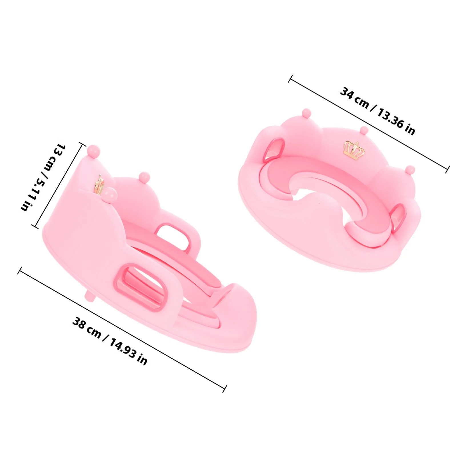 ที่นั่งฝึกขับถ่ายสำหรับเด็กเล็ก แบบถอดเบาะรองนั่งได้ พร้อมที่จับและพนักพิงแข็งแรง สีชมพู สำหรับเด็กชายและเด็กหญิง