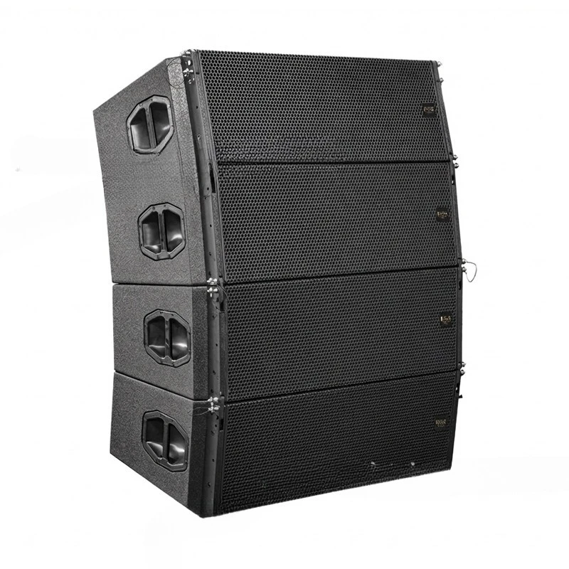 Double twelve-inch three-way line array audio set outdoor performance music festival