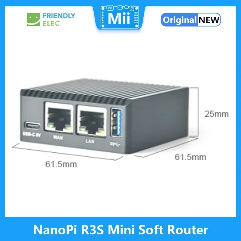 Friendly NanoPi R3S Mini Soft Router With Rockchip RK3566 Android Box Dual Network Port