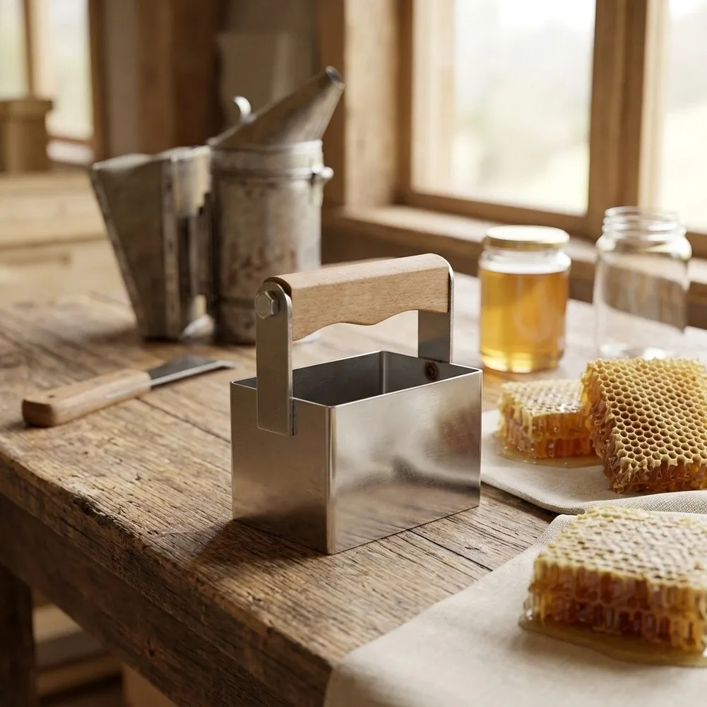 Stainless Steel Honey Comb Cutter for Beekeepers Designed for Clean Comb Harvesting and Storage 10.6 9.2 6.1 CM Dimensions