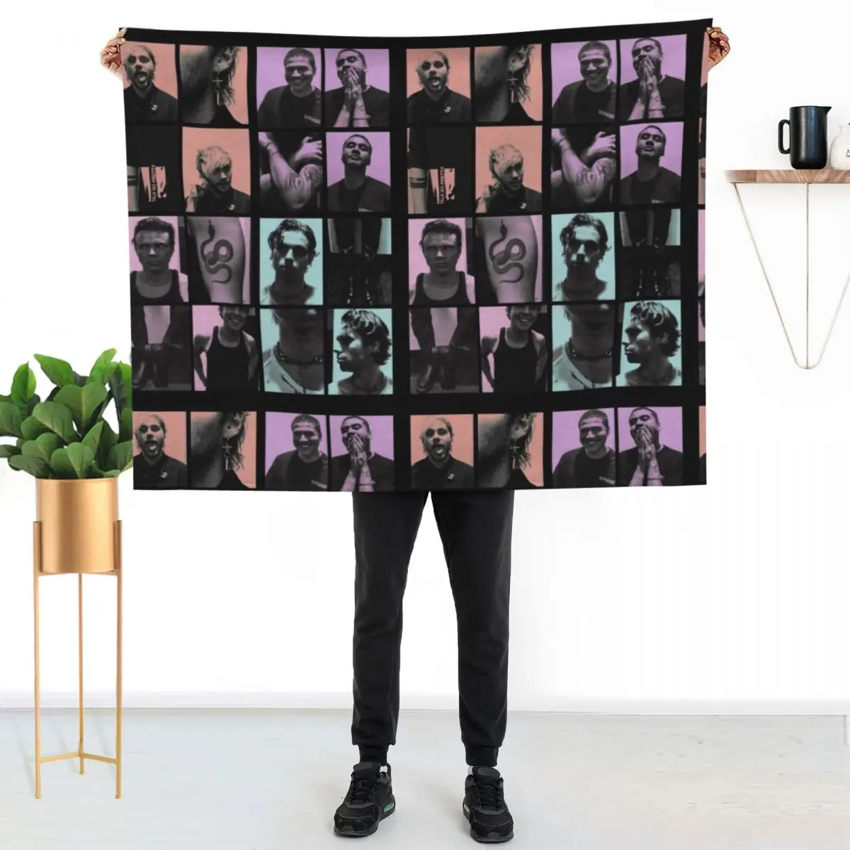 

5 sos Photobooth picture Throw Blanket Soft Warm Blanket Gift for Grandparents