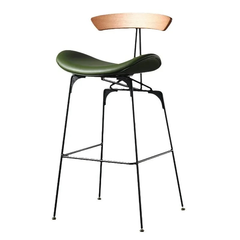 Nordic retro pub bar back commercial ant bar chair simple high chair wrought iron