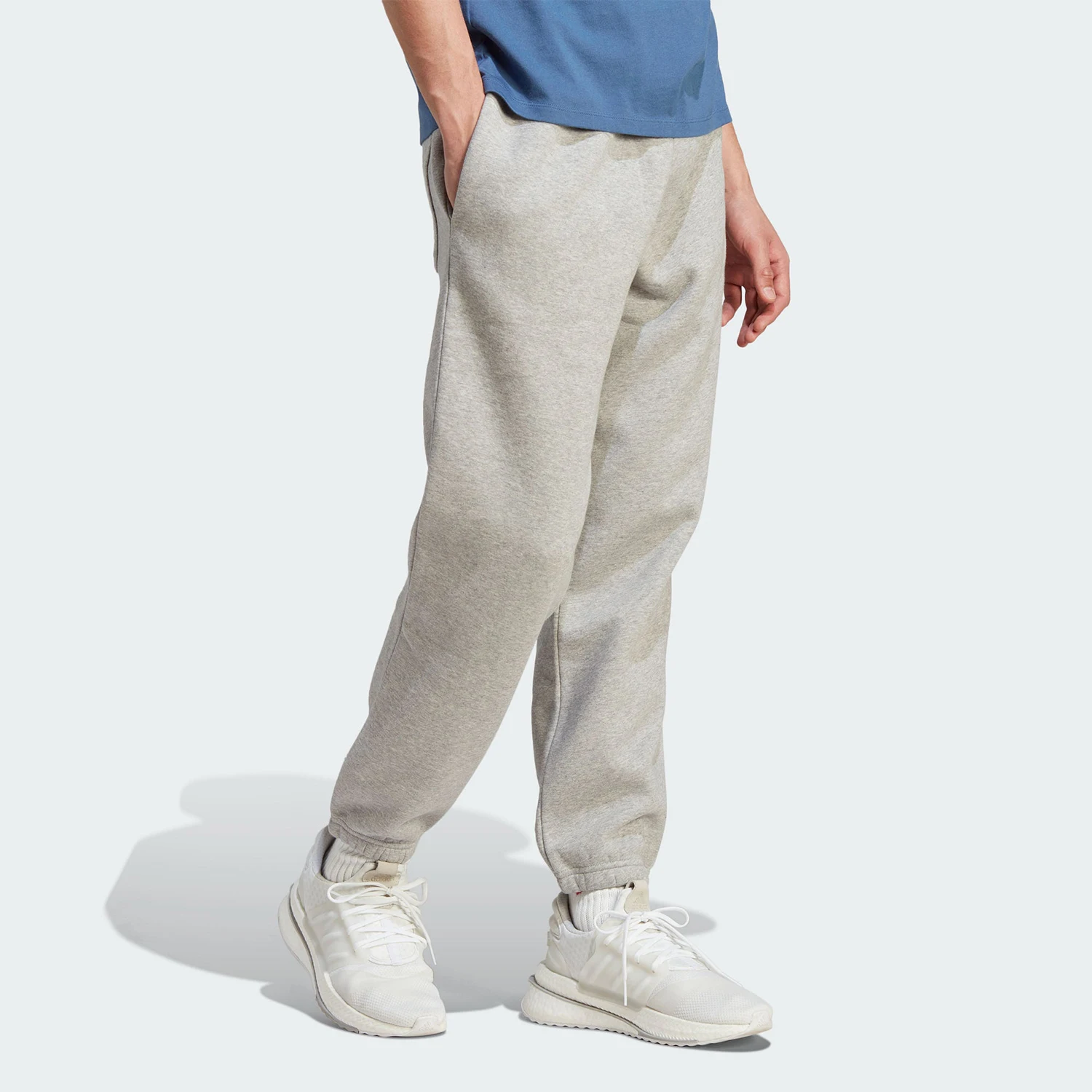 Adidas Official Genuine New Men's Knit Fleece-Lined Running Sports Pants IJ6882