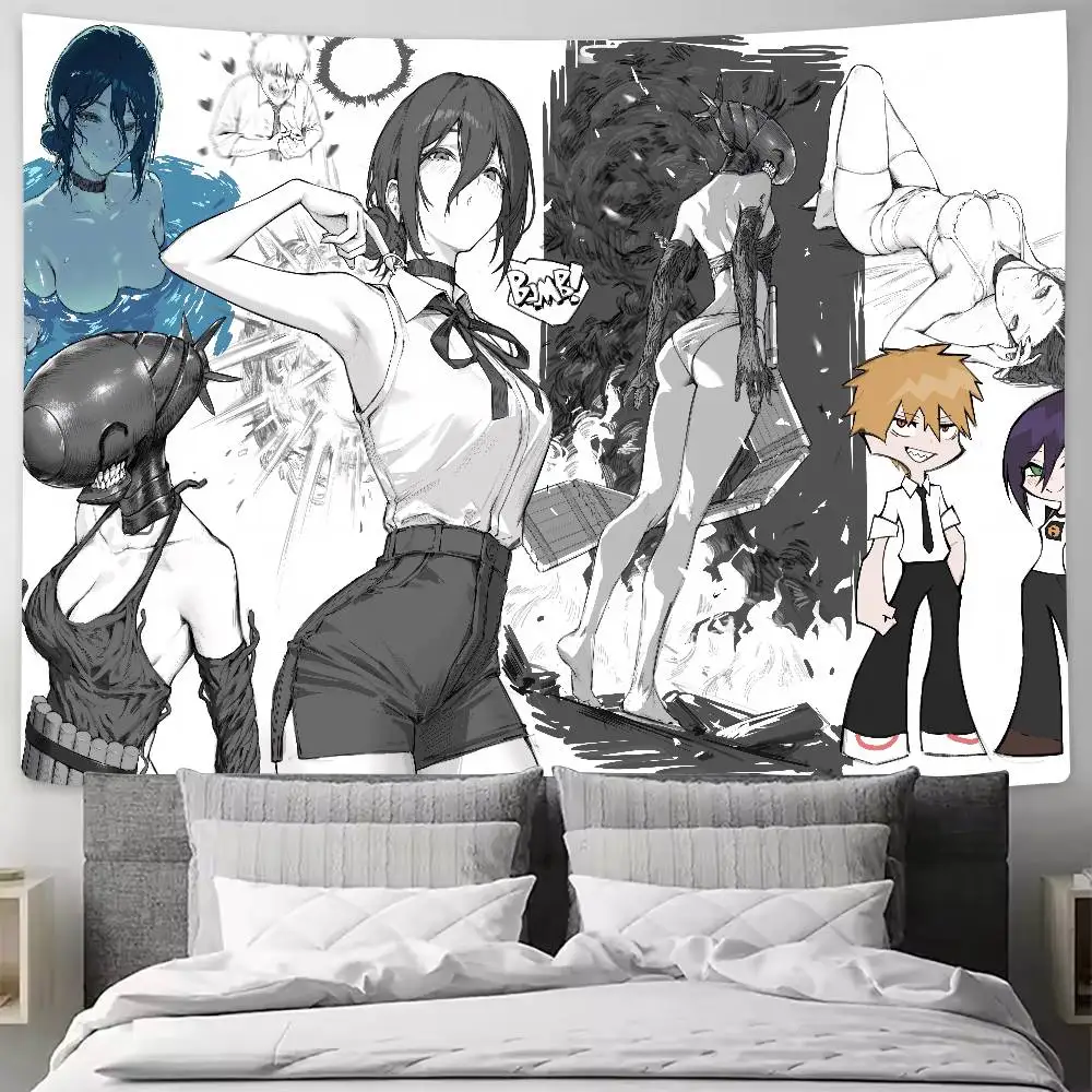 

Large Pretty Hot Girl REZE Anime Tapestry Popular Room Decoration Wall Tapestry Art Room Home Decor Wall Art Decor